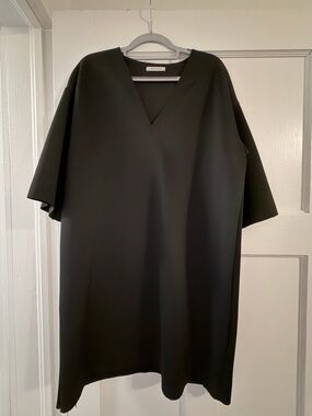 Zara Black V-Neck Shift Dress